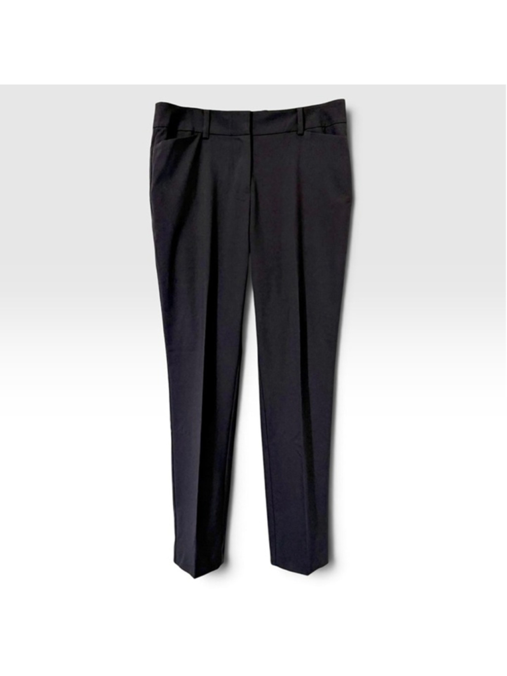 Ann Taylor Curvy Straight Leg Navy Dress Pants Size 8 NWT, capsule wardrobe
